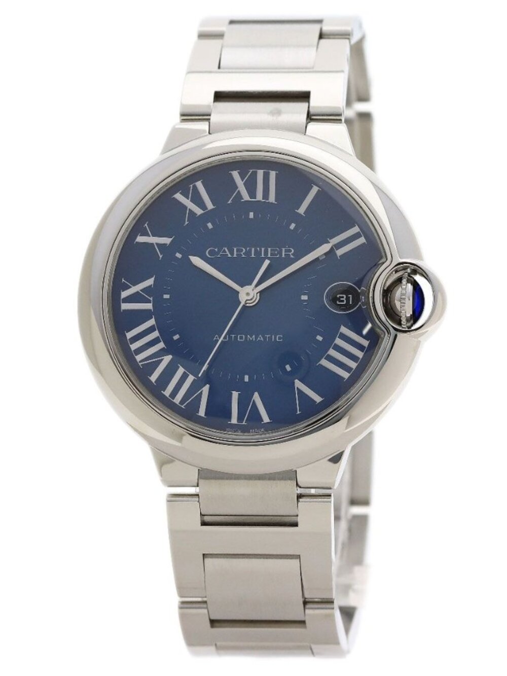 Cartier Baron Blue de 40 mm Watch SS
